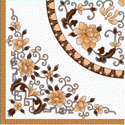 Silk printing floor tile